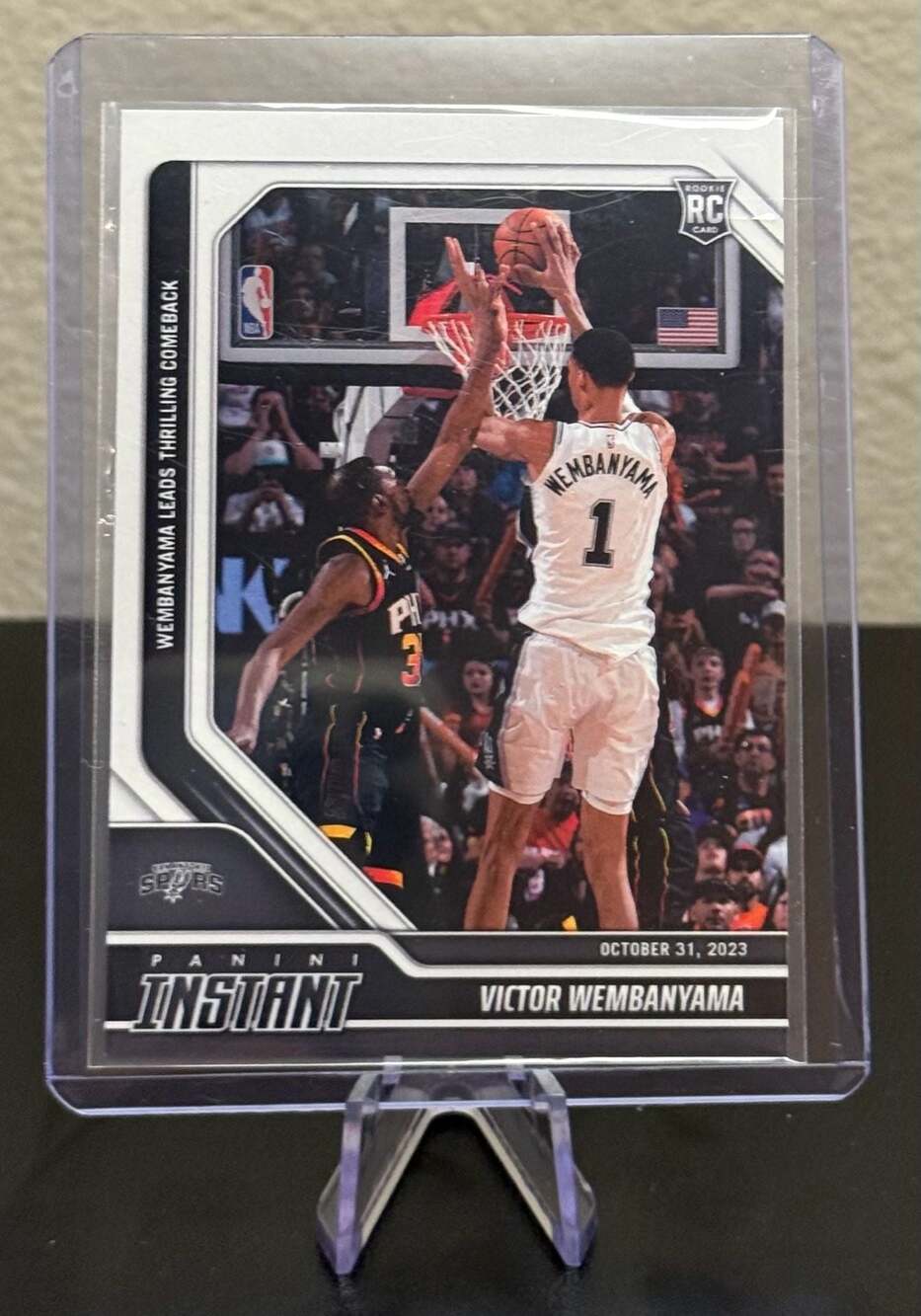 WEMBY 2023-24 Panini Instant Victor Wembanyama #26 Rookie Card 1 /10018